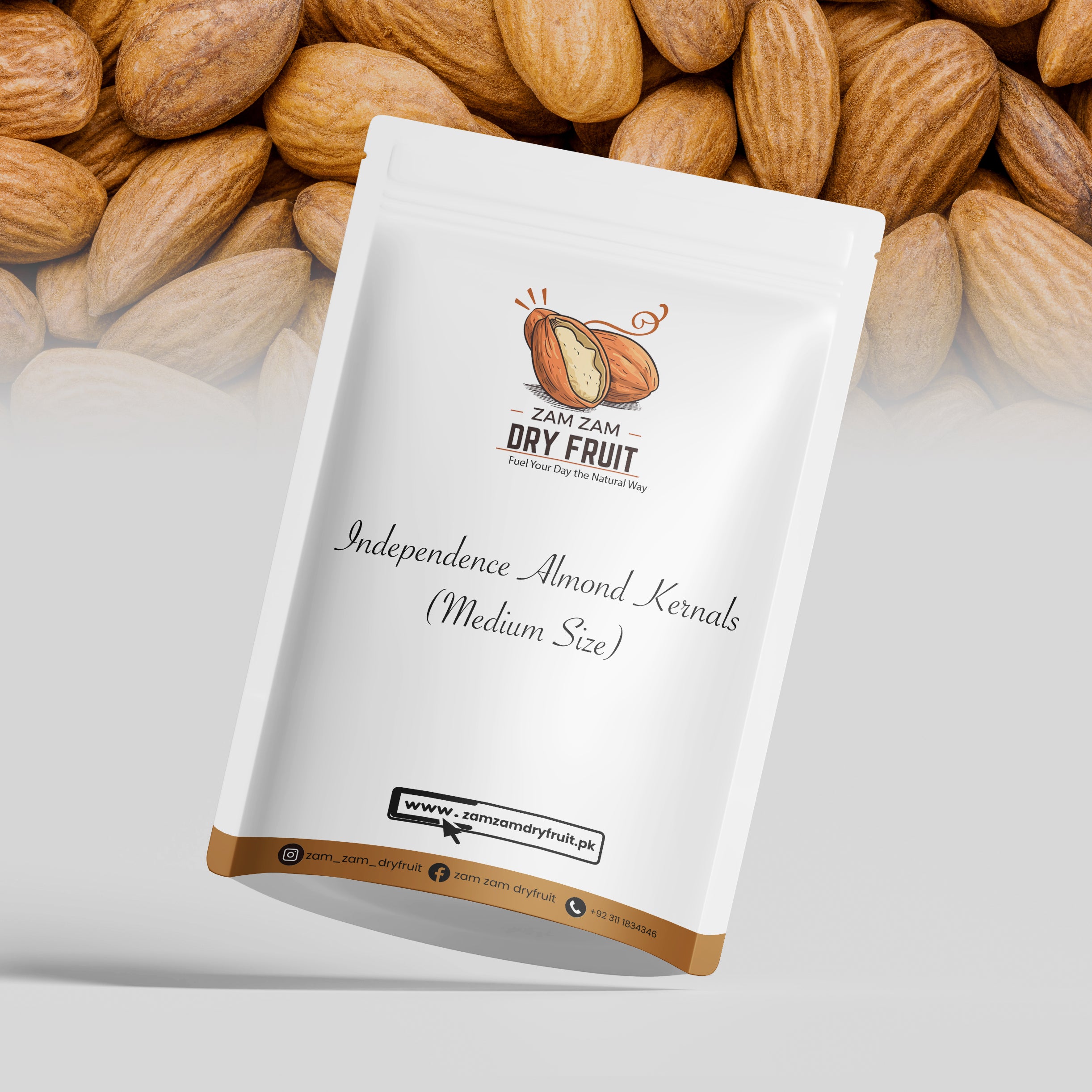 Independence (California) Almond Kernels / Badam Giri (Regular Size)