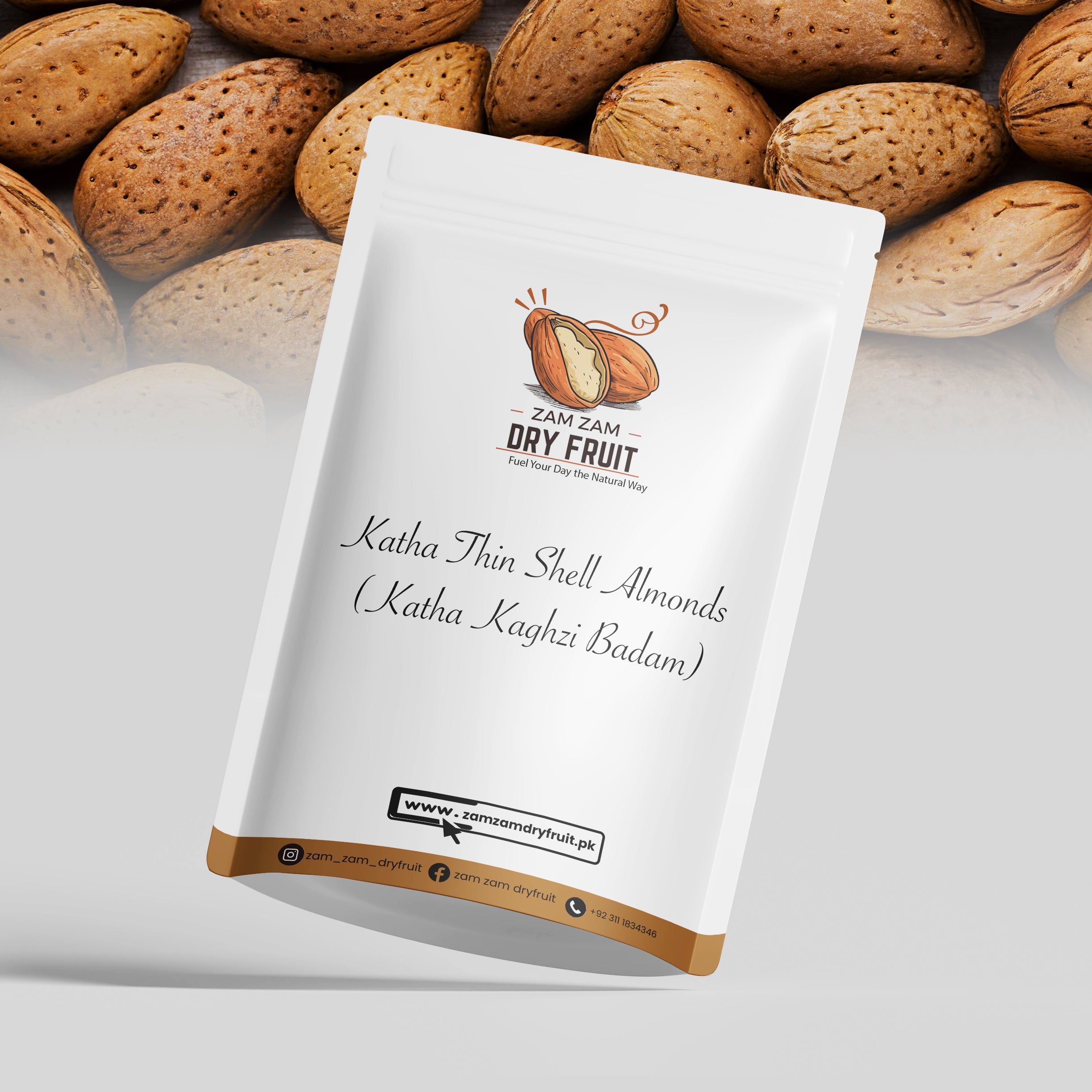 Katha Thin Shell Almonds (Katha Kaghzi Badam)