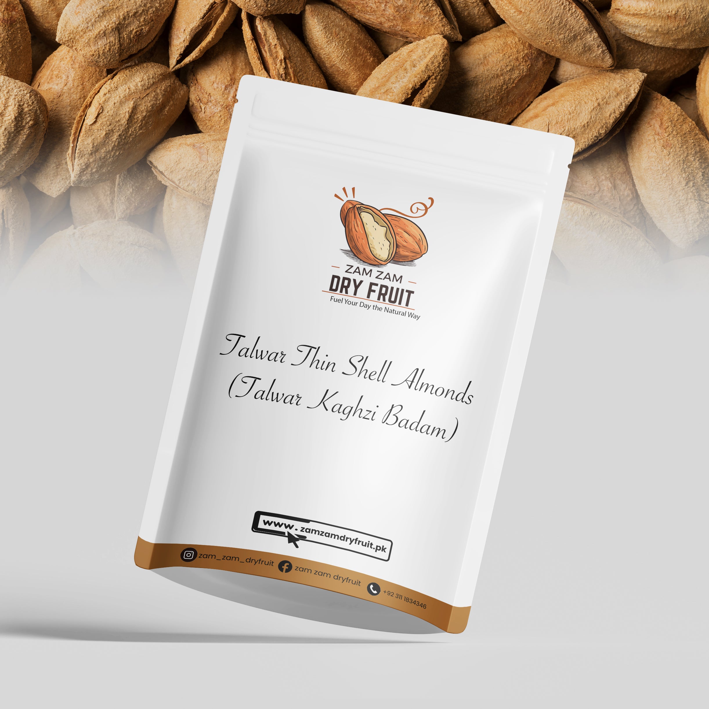 Talwaar Thin Shell Almonds (Talwaar Kaghzi Badam)